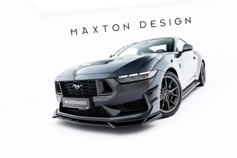Maxton Design Frontlippe V.1 für Ford Mustang Dark Horse Mk7 Hochglanz schwarz – Ansicht 2