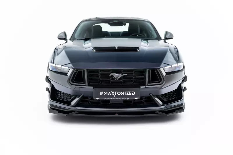 Maxton Design Frontlippe V.1 für Ford Mustang Dark Horse Mk7 Hochglanz schwarz – Ansicht 3