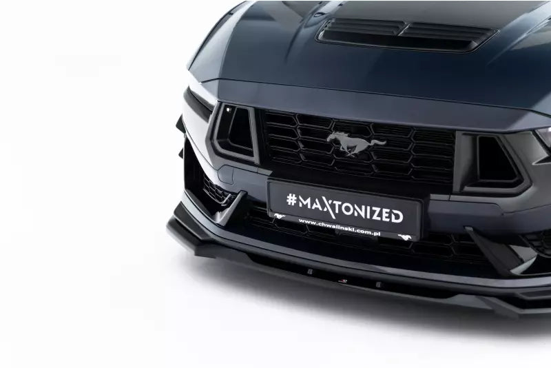 Maxton Design Frontlippe V.2 für Ford Mustang Dark Horse Mk7 Hochglanz schwarz – Ansicht 3