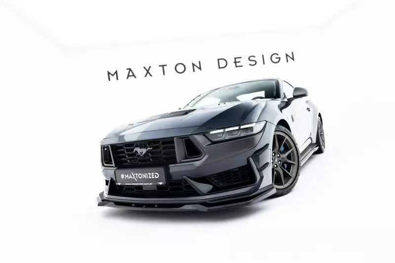 Maxton Design Frontlippe V.2 für Ford Mustang Dark Horse Mk7 Hochglanz schwarz – Ansicht 4