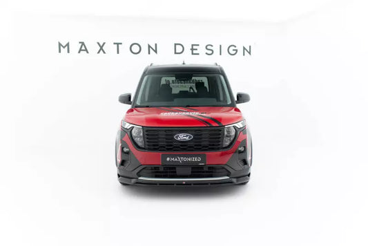 Maxton Design Frontlippe für Ford Tourneo Courier Mk2 Hochglanz schwarz – Ansicht 1