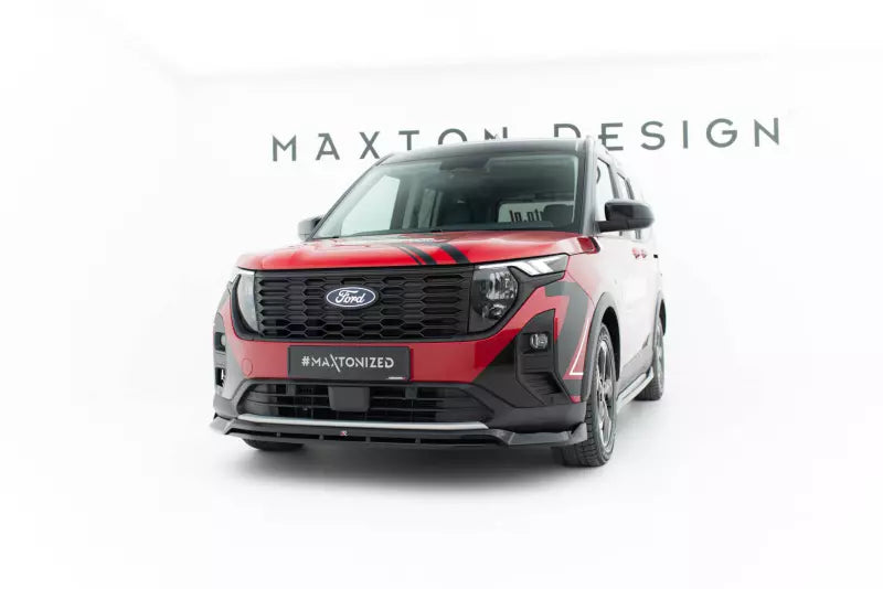 Maxton Design Frontlippe für Ford Tourneo Courier Mk2 Hochglanz schwarz – Ansicht 3