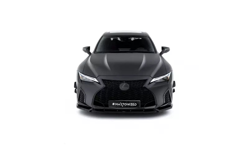 Maxton Design Frontlippe V.1 für Lexus IS 500 Mk3 Facelift 2 (XE30) Hochglanz schwarz – Ansicht 1