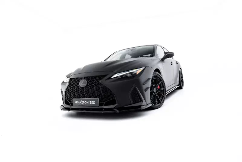 Maxton Design Frontlippe V.1 für Lexus IS 500 Mk3 Facelift 2 (XE30) Hochglanz schwarz – Ansicht 2