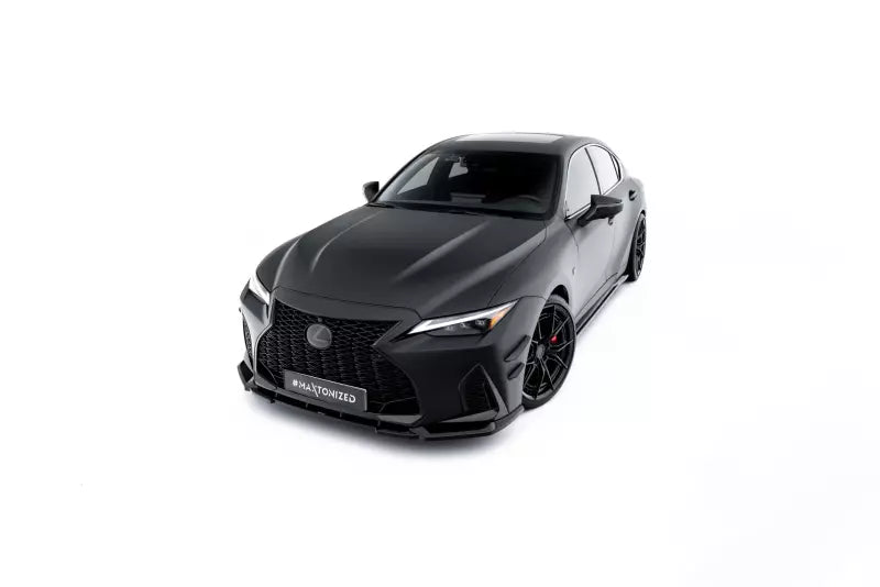 Maxton Design Frontlippe V.1 für Lexus IS 500 Mk3 Facelift 2 (XE30) Hochglanz schwarz – Ansicht 3
