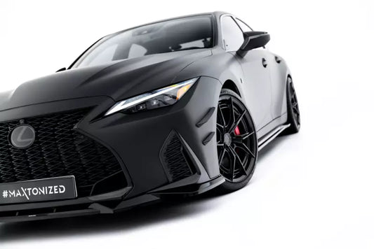Maxton Design Frontlippe V.2 für Lexus IS 500 Mk3 Facelift 2 (XE30) Hochglanz schwarz – Ansicht 1