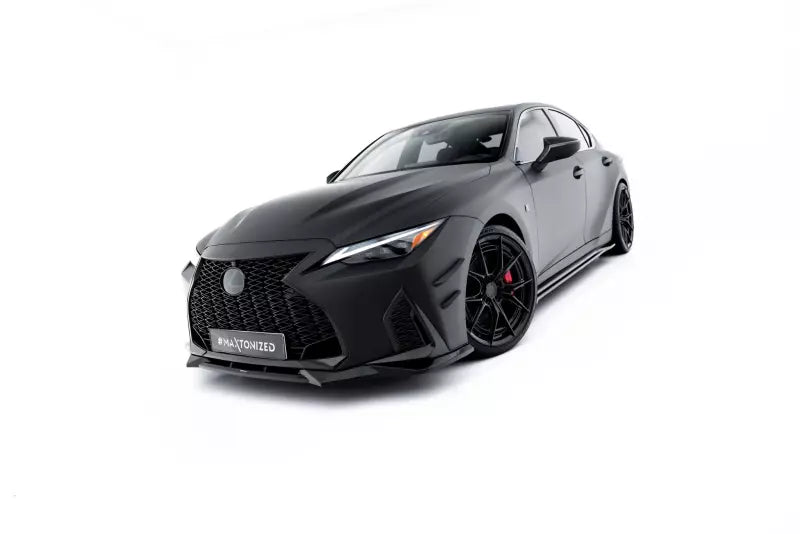 Maxton Design Frontlippe V.2 für Lexus IS 500 Mk3 Facelift 2 (XE30) Hochglanz schwarz – Ansicht 2