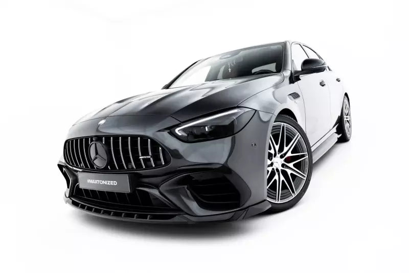 Maxton Design Frontlippe V.1 für Mercedes-AMG C63 Limousine W206 / Kombi S206 Hochglanz schwarz – Ansicht 1