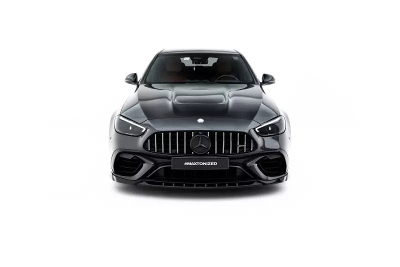 Maxton Design Frontlippe V.1 für Mercedes-AMG C63 Limousine W206 / Kombi S206 Hochglanz schwarz – Ansicht 2