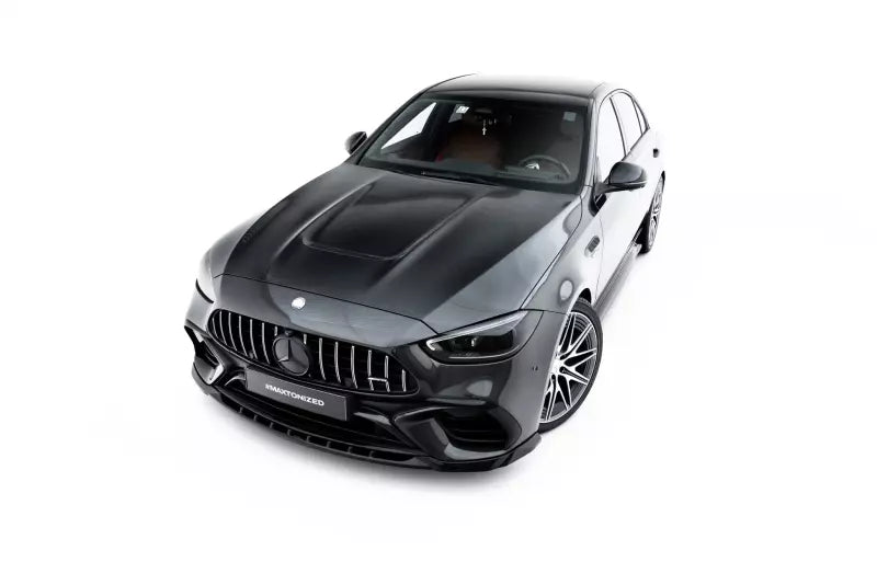 Maxton Design Frontlippe V.1 für Mercedes-AMG C63 Limousine W206 / Kombi S206 Hochglanz schwarz – Ansicht 3