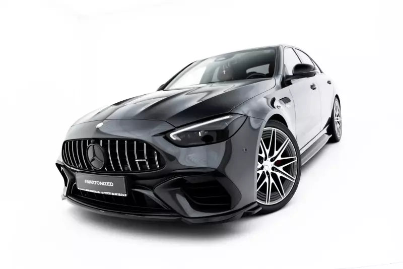 Maxton Design Frontlippe V.2 für Mercedes-AMG C63 Limousine W206 / Kombi S206 Hochglanz schwarz – Ansicht 1
