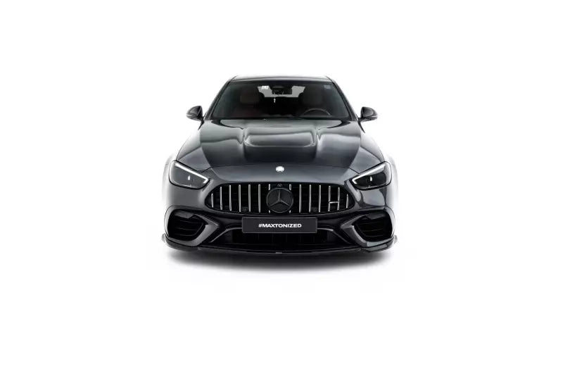 Maxton Design Frontlippe V.2 für Mercedes-AMG C63 Limousine W206 / Kombi S206 Hochglanz schwarz – Ansicht 2