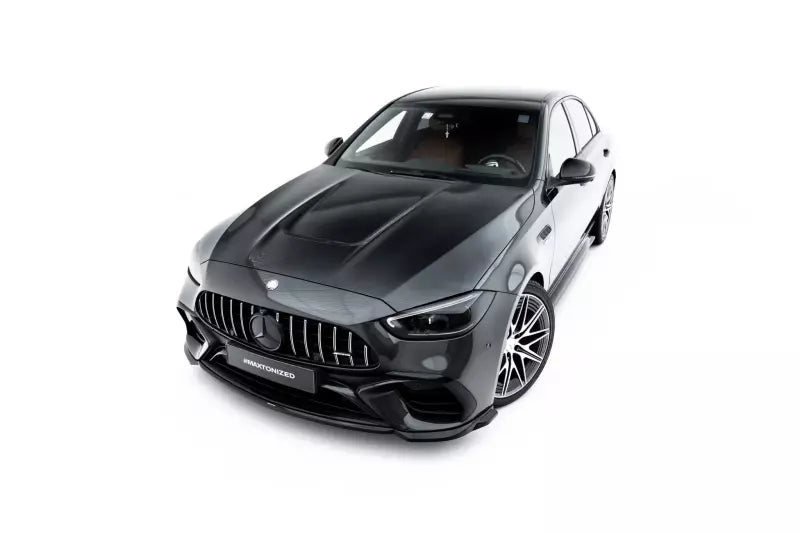 Maxton Design Frontlippe V.2 für Mercedes-AMG C63 Limousine W206 / Kombi S206 Hochglanz schwarz – Ansicht 4