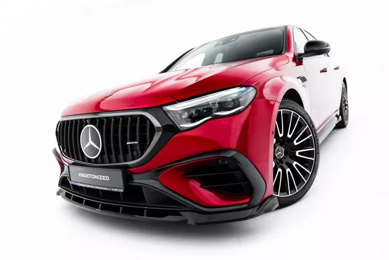 Maxton Design Frontlippe für Mercedes-AMG E53 Limousine / Kombi W214 Hochglanz schwarz – Ansicht 2