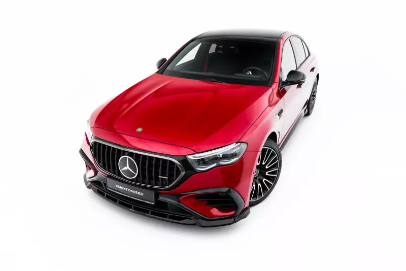 Maxton Design Frontlippe für Mercedes-AMG E53 Limousine / Kombi W214 Hochglanz schwarz – Ansicht 3