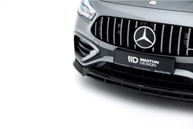 Maxton Design Frontlippe V.1 für Mercedes-AMG GLA 35 H247 Facelift Hochglanz schwarz – Ansicht 1
