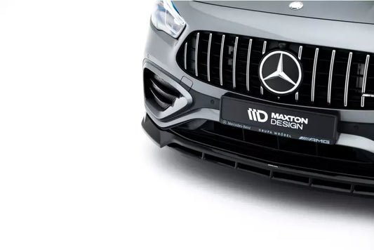 Maxton Design Frontlippe V.1 für Mercedes-AMG GLA 35 H247 Facelift Hochglanz schwarz – Ansicht 1