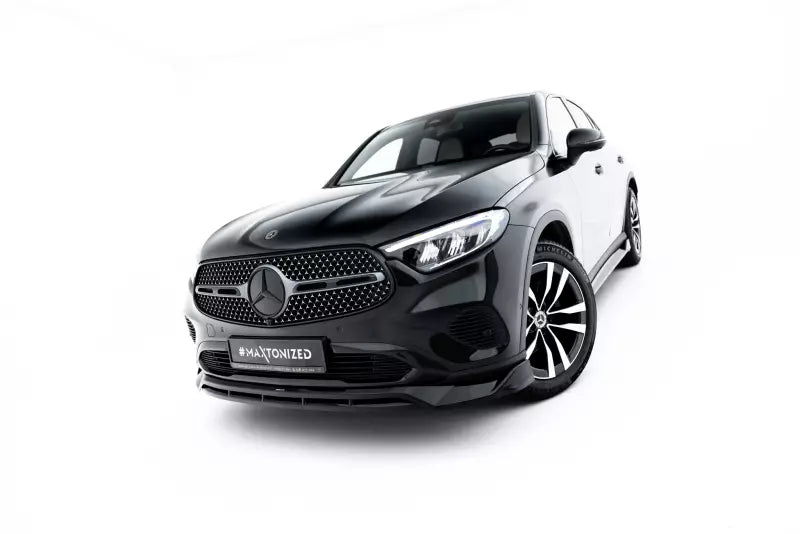 Maxton Design Frontlippe für Mercedes-Benz GLC Coupe C254 Hochglanz schwarz – Ansicht 1
