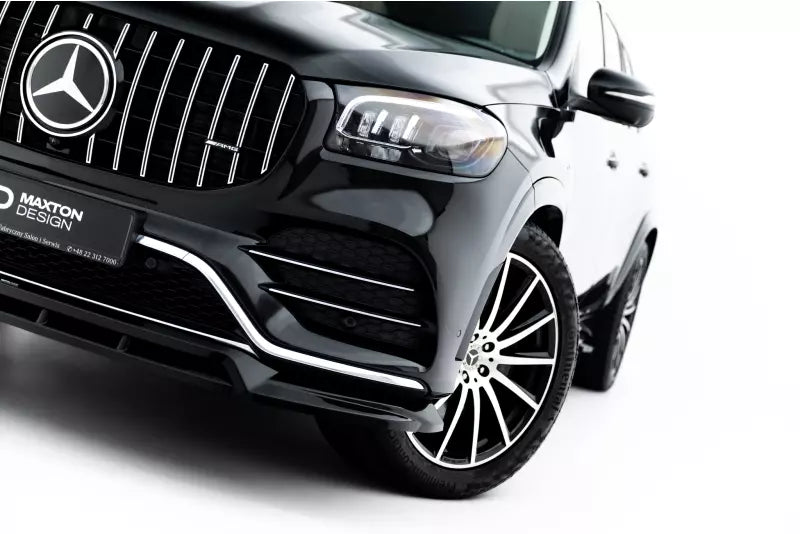 Maxton Design Frontlippe V.2 für Mercedes-Benz GLS AMG-Line X167 Hochglanz schwarz – Ansicht 1