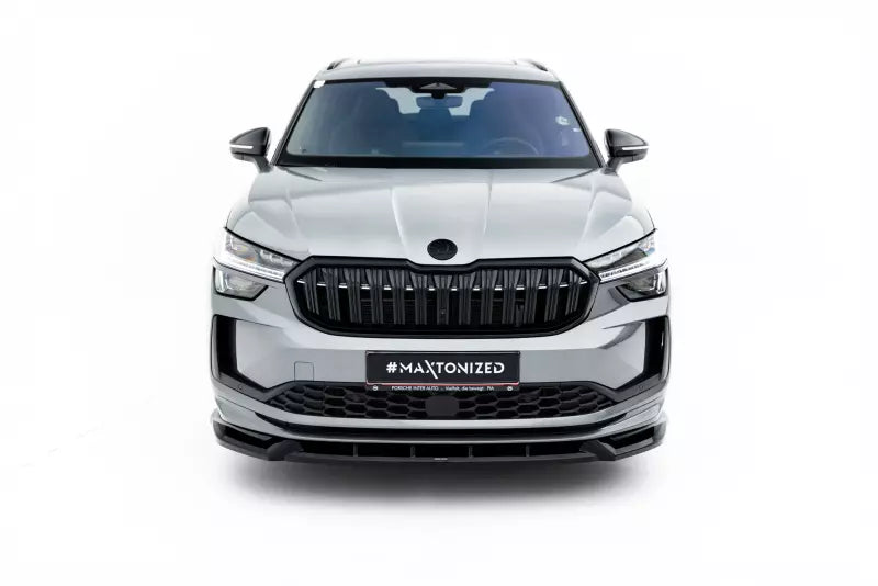 Maxton Design Frontlippe V.1 für Skoda Kodiaq Sportline Mk2 Hochglanz schwarz – Ansicht 1