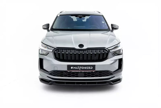 Maxton Design Frontlippe V.1 für Skoda Kodiaq Sportline Mk2 Hochglanz schwarz – Ansicht 1