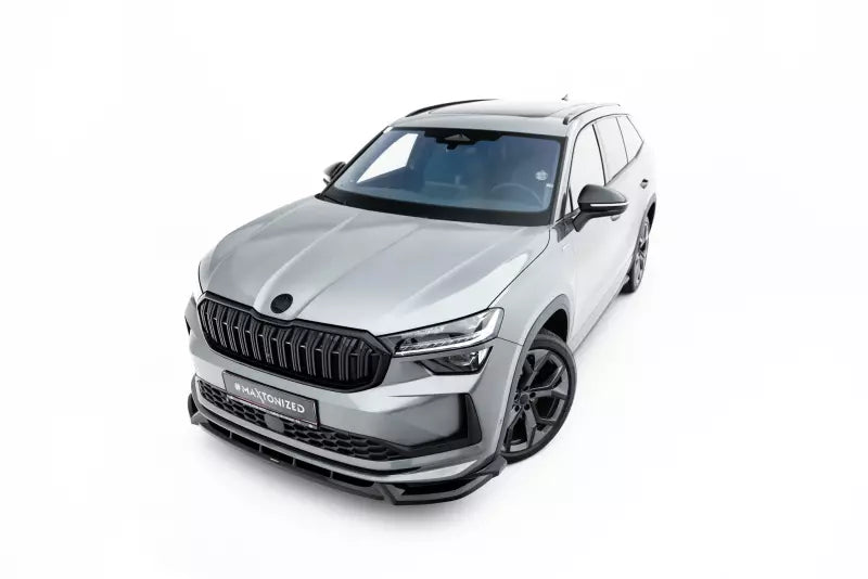 Maxton Design Frontlippe V.1 für Skoda Kodiaq Sportline Mk2 Hochglanz schwarz – Ansicht 2