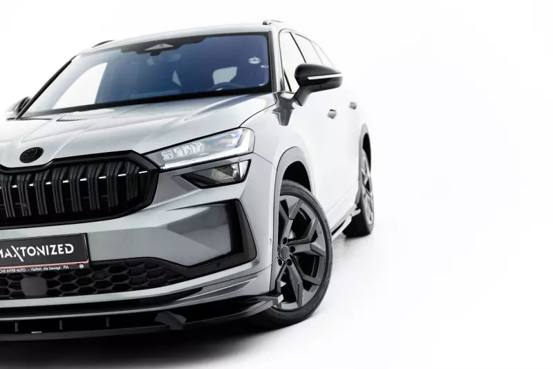 Maxton Design Frontlippe V.1 für Skoda Kodiaq Sportline Mk2 Hochglanz schwarz – Ansicht 3