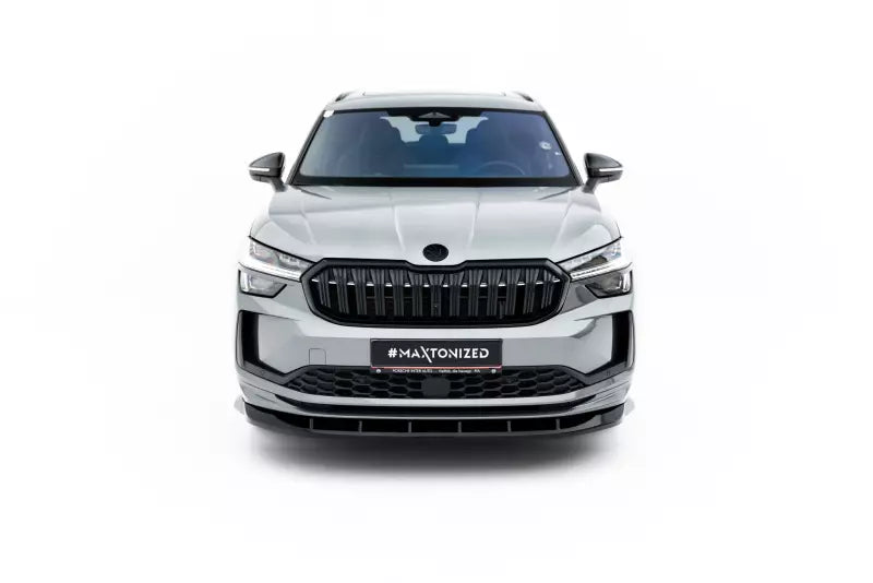 Maxton Design Frontlippe V.2 für Skoda Kodiaq Sportline Mk2 Hochglanz schwarz – Ansicht 1