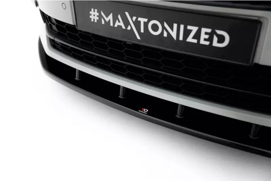 Maxton Design Frontlippe V.3 für Skoda Superb Liftback / Combi Mk3 Hochglanz schwarz – Ansicht 1