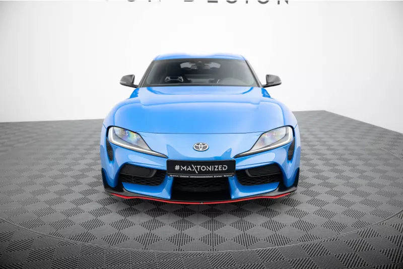 Maxton Design Frontlippe V.3 für Toyota Supra Mk5 rot – Ansicht 1