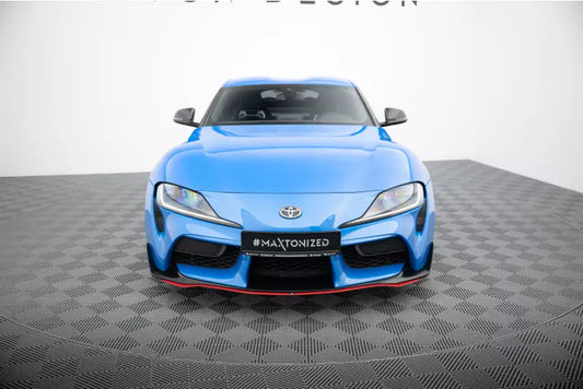 Maxton Design Frontlippe V.3 für Toyota Supra Mk5 rot – Ansicht 1