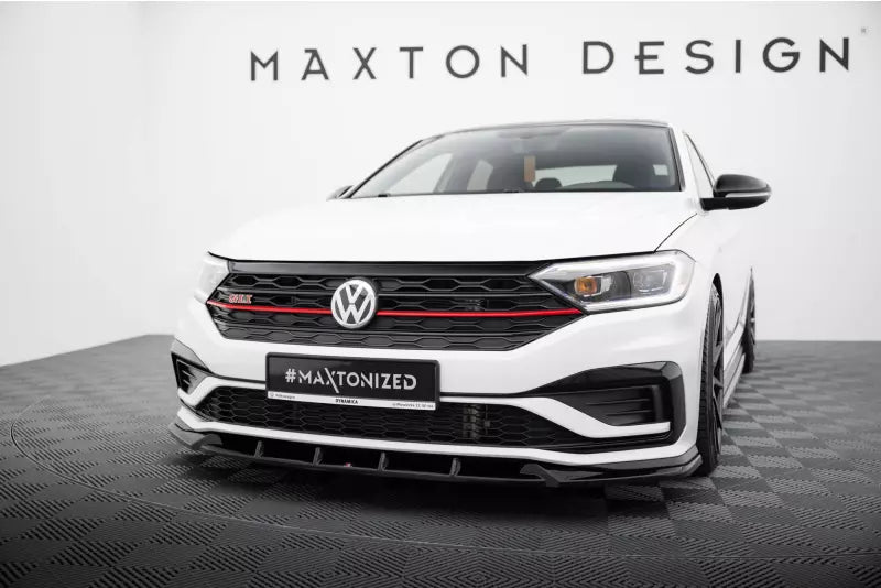 Maxton Design Frontlippe V.1 für VW Jetta GLI Mk7 Hochglanz schwarz – Ansicht 1