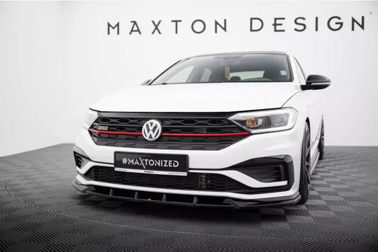 Maxton Design Frontlippe V.1 für VW Jetta GLI Mk7 Hochglanz schwarz – Ansicht 1
