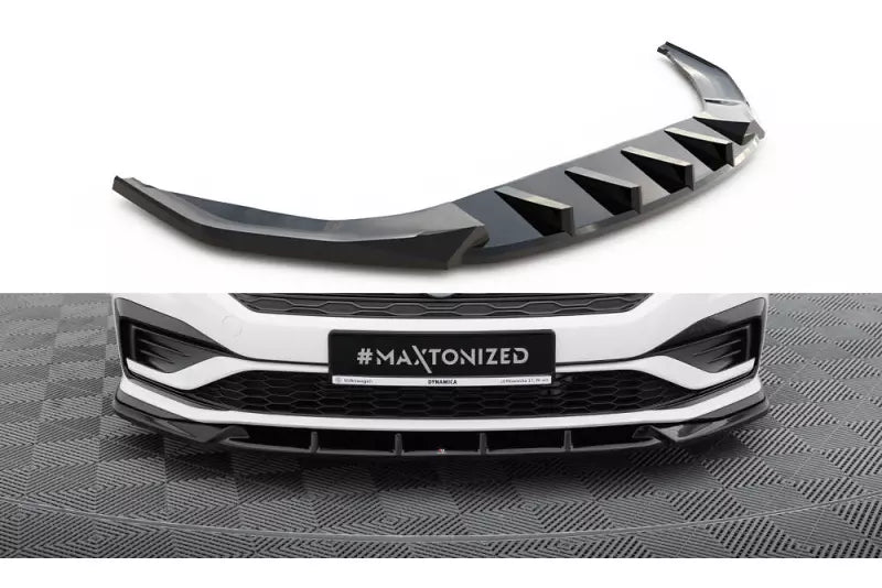 Maxton Design Frontlippe V.1 für VW Jetta GLI Mk7 Hochglanz schwarz – Ansicht 2