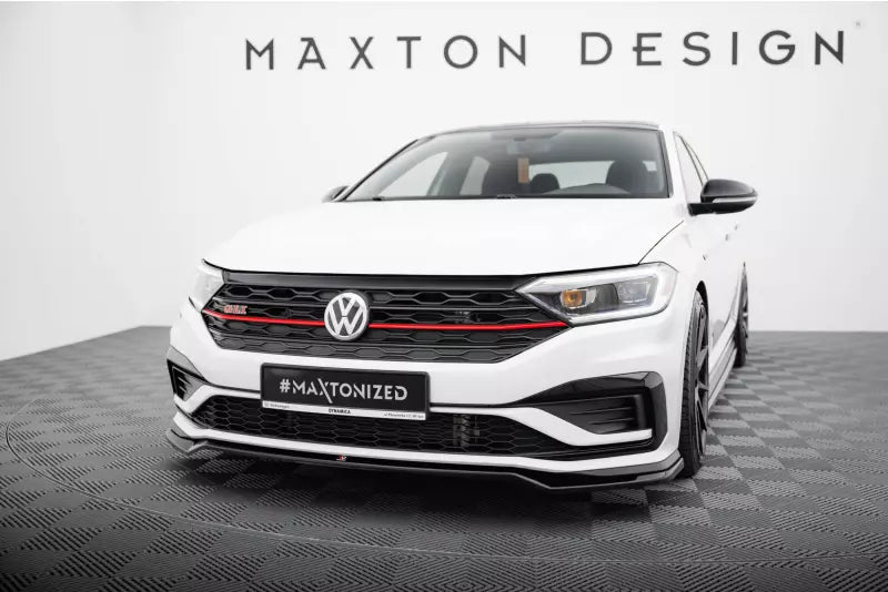 Maxton Design Frontlippe V.2 für VW Jetta GLI Mk7 Hochglanz schwarz – Ansicht 4