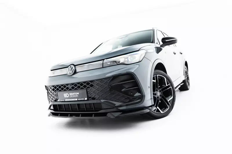 Maxton Design Frontlippe V.1 für VW Tiguan R-Line Mk3 Hochglanz schwarz – Ansicht 1