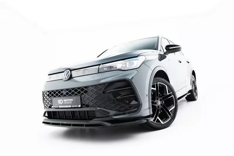 Maxton Design Frontlippe V.2 für VW Tiguan R-Line Mk3 Hochglanz schwarz – Ansicht 1
