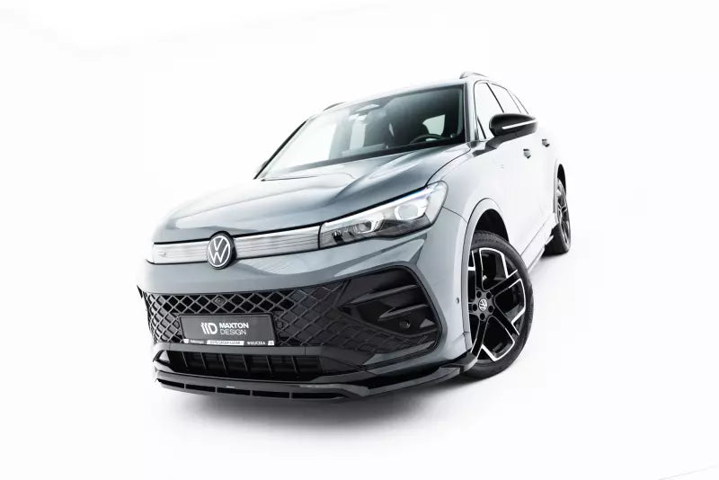 Maxton Design Frontlippe V.2 für VW Tiguan R-Line Mk3 Hochglanz schwarz – Ansicht 4