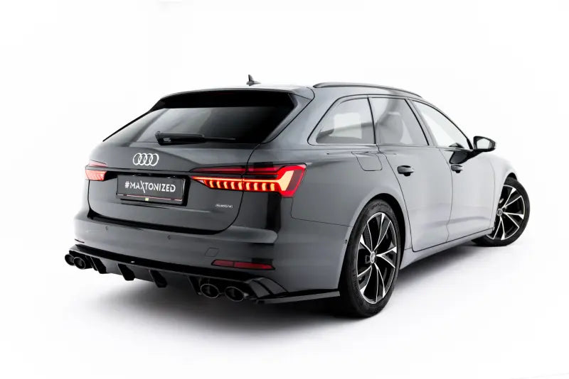 Maxton Design Diffusor Flaps V.1 für Audi A6 Limousine / Avant C8 / C8 Facelift (2018-2025) Hochglanz schwarz – Ansicht 2
