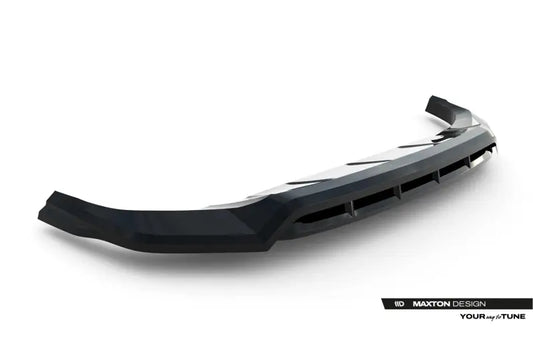 Maxton Design Frontlippe für Porsche Cayenne SUV / Coupe Mk3 Facelift Hochglanz schwarz – Ansicht 1