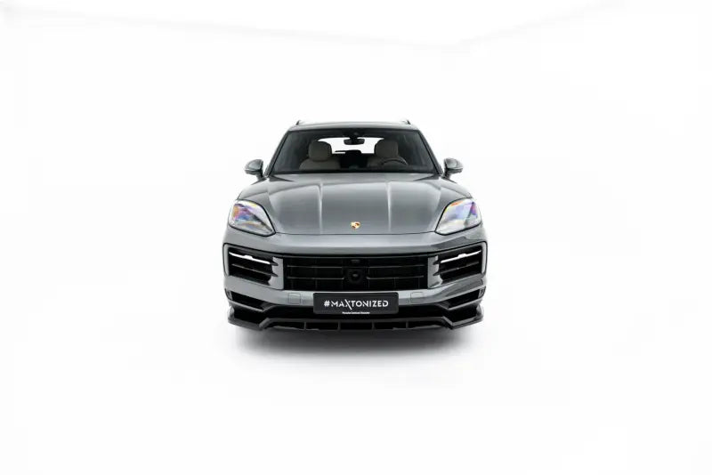 Maxton Design Frontlippe für Porsche Cayenne SUV / Coupe Mk3 Facelift Hochglanz schwarz – Ansicht 2