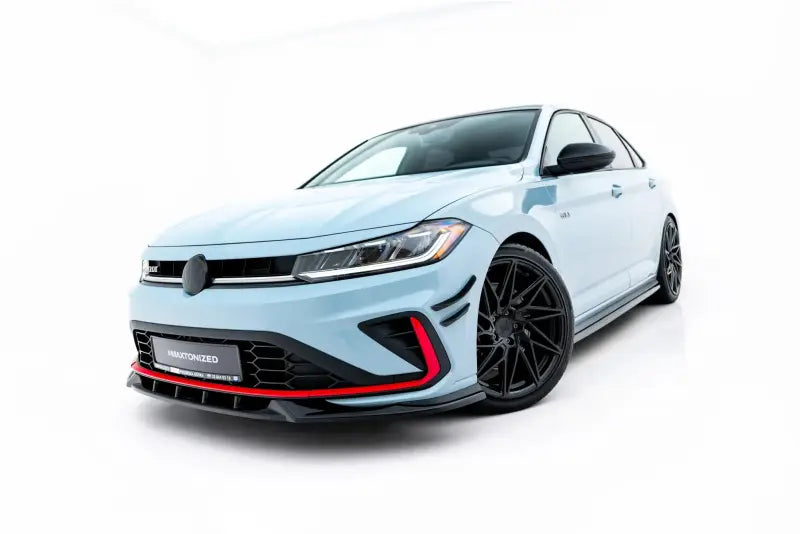Maxton Design Frontlippe V.1 für VW Jetta GLI Mk7 Facelift 2 Hochglanz schwarz – Ansicht 1