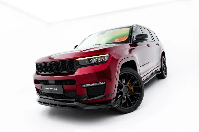 Maxton Design Frontlippe für Jeep Grand Cherokee L Mk5 Hochglanz schwarz – Ansicht 1