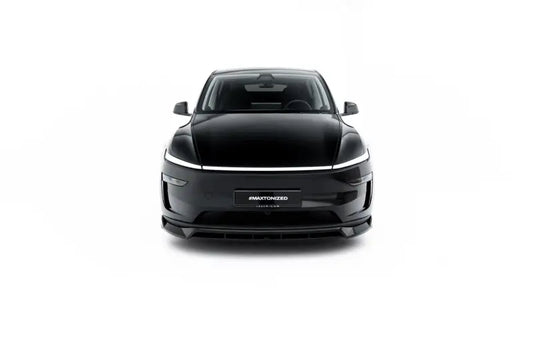 Maxton Design Frontlippe für Tesla Model Y Premium Mk1 Facelift Hochglanz schwarz – Ansicht 1