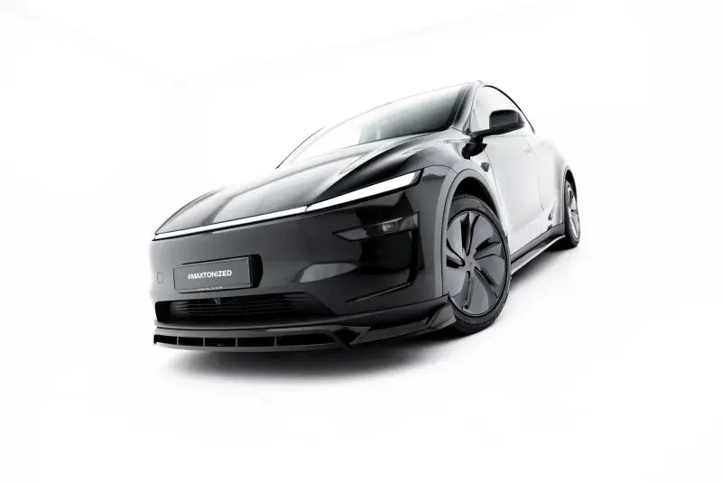 Maxton Design Frontlippe für Tesla Model Y Premium Mk1 Facelift Hochglanz schwarz – Ansicht 2