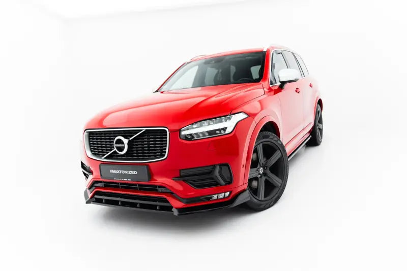 Maxton Design Frontlippe für Volvo XC90 R-Design Mk2 Hochglanz schwarz – Ansicht 1