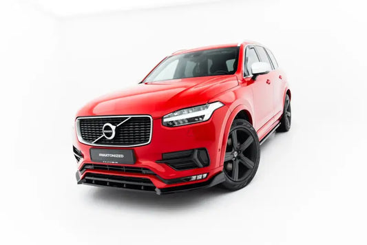 Maxton Design Frontlippe für Volvo XC90 R-Design Mk2 Hochglanz schwarz – Ansicht 1