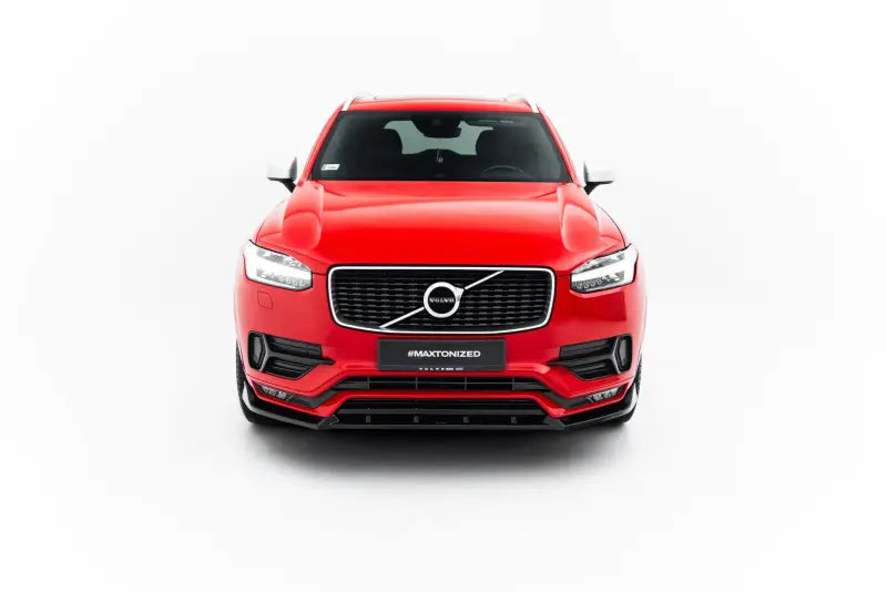 Maxton Design Frontlippe für Volvo XC90 R-Design Mk2 Hochglanz schwarz – Ansicht 2
