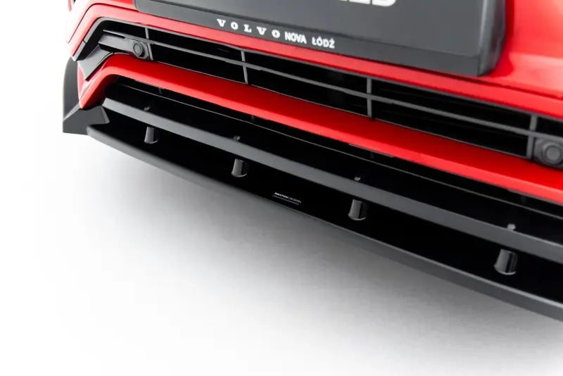 Maxton Design Frontlippe für Volvo XC90 R-Design Mk2 Hochglanz schwarz – Ansicht 4