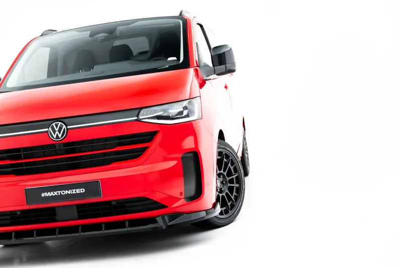 Maxton Design Frontlippe V.1 für VW Transporter T7 Hochglanz schwarz – Ansicht 3
